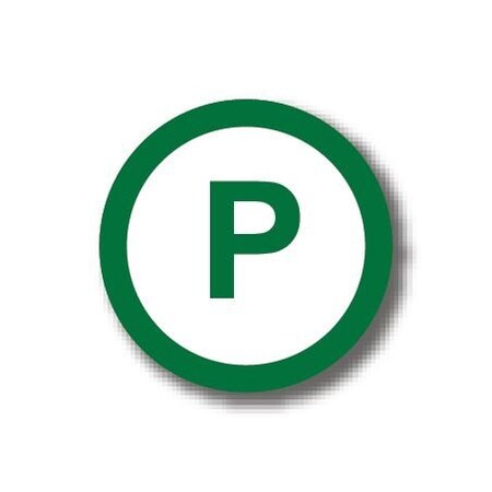 Ergomat 30in CIRCLE SIGNS - Parking DSV-SIGN 900 #1583 -UEN